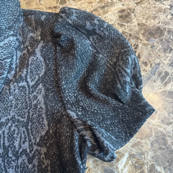 Calvin Klein Dress Size 6 Short Sleeve Sweater Cowl Neck Stretch - Picture 9 of 11